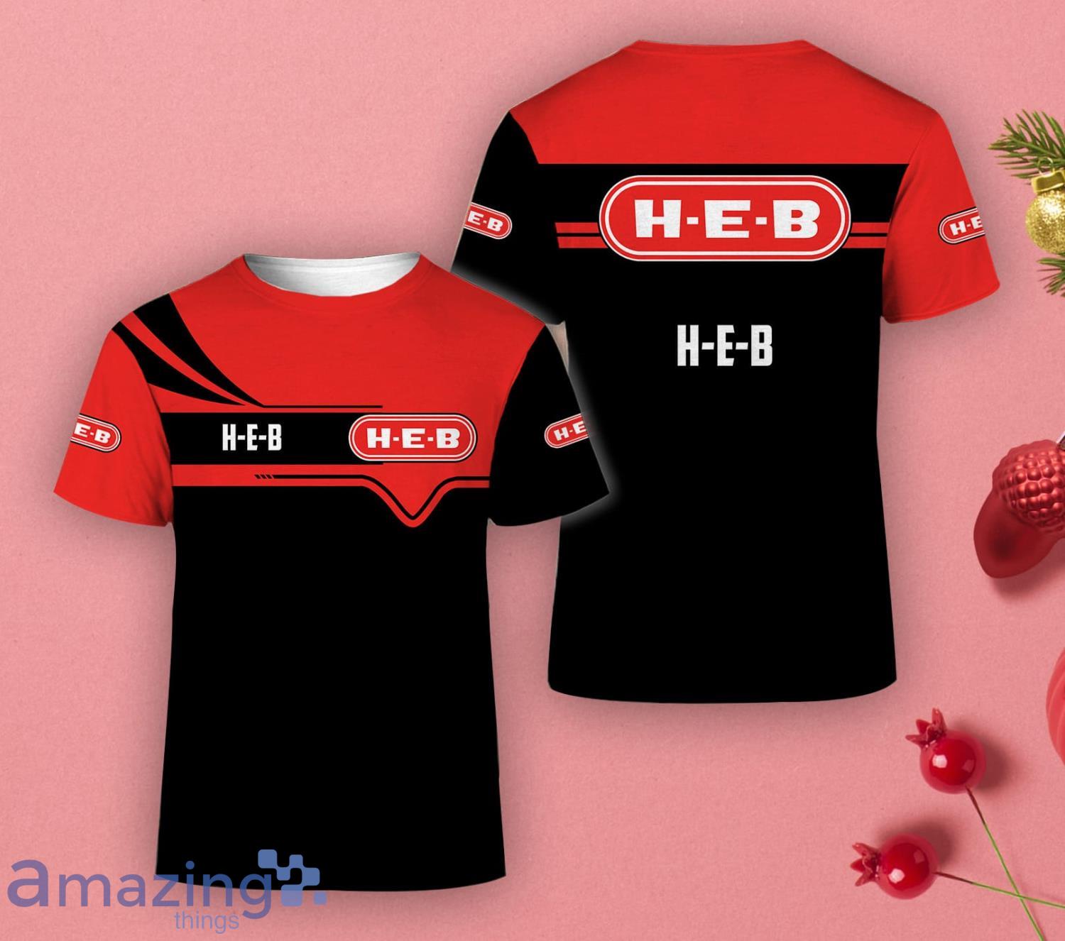 H-E-B Lover Red Black 3D T-Shirt For Men And Women