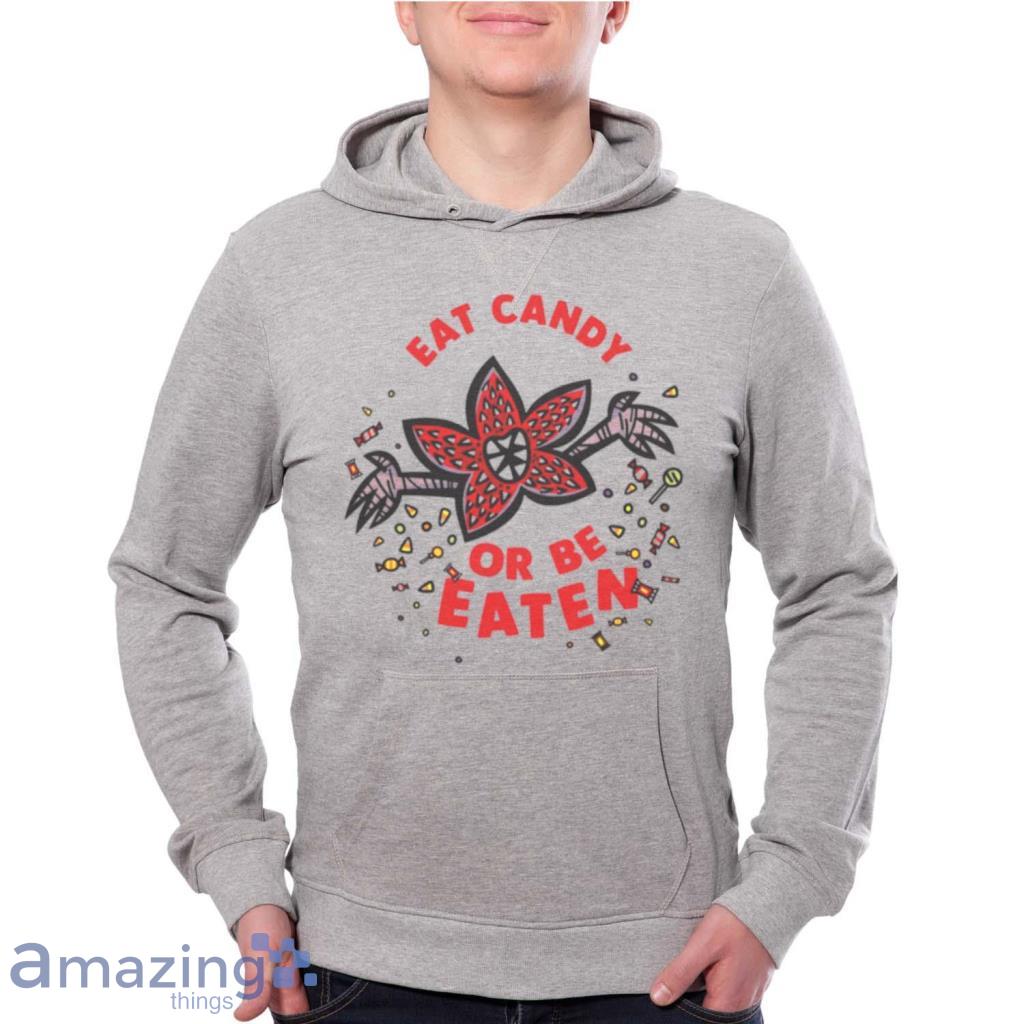 Halloween-Eat-Candy-Or-Be-Eaten-Stranger-Things-shirt Product Photo 1