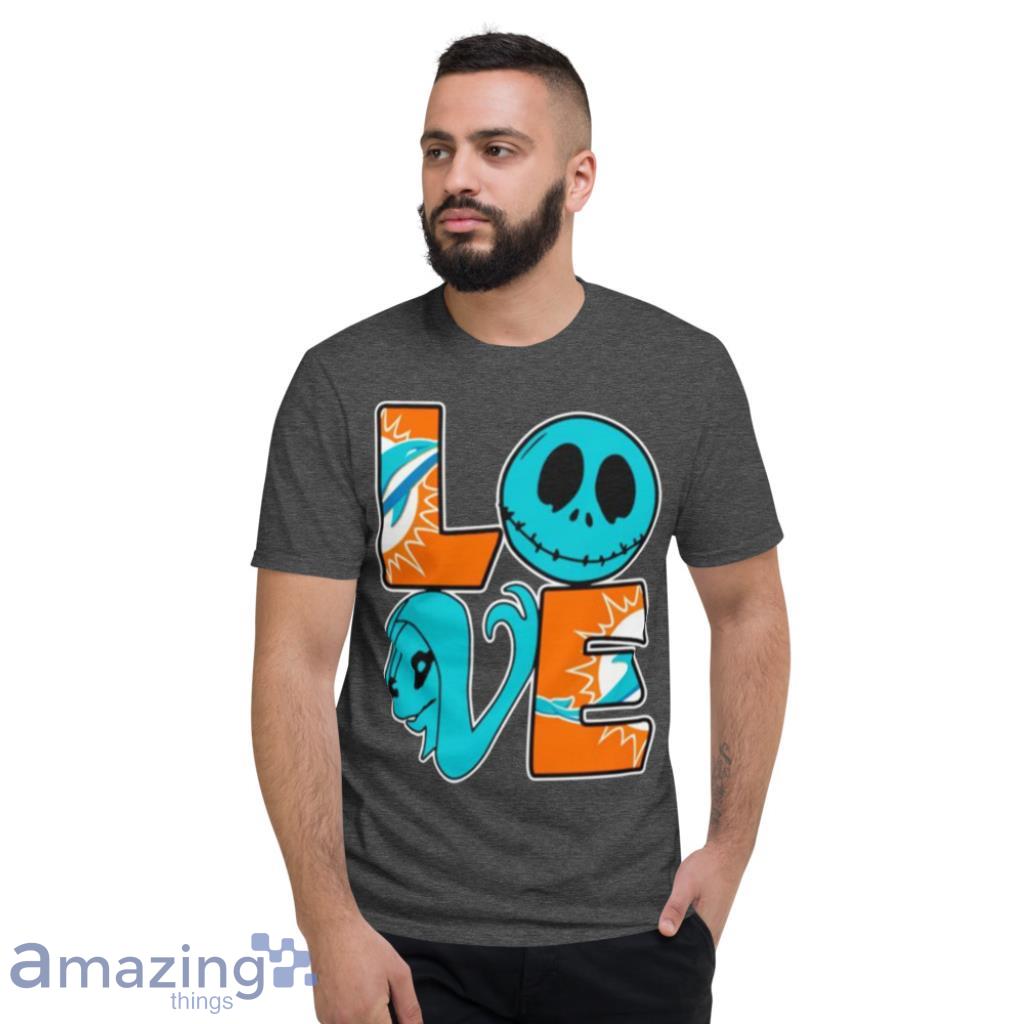 Miami Dolphins Jack Skellington All Over Printed 3D Shirt