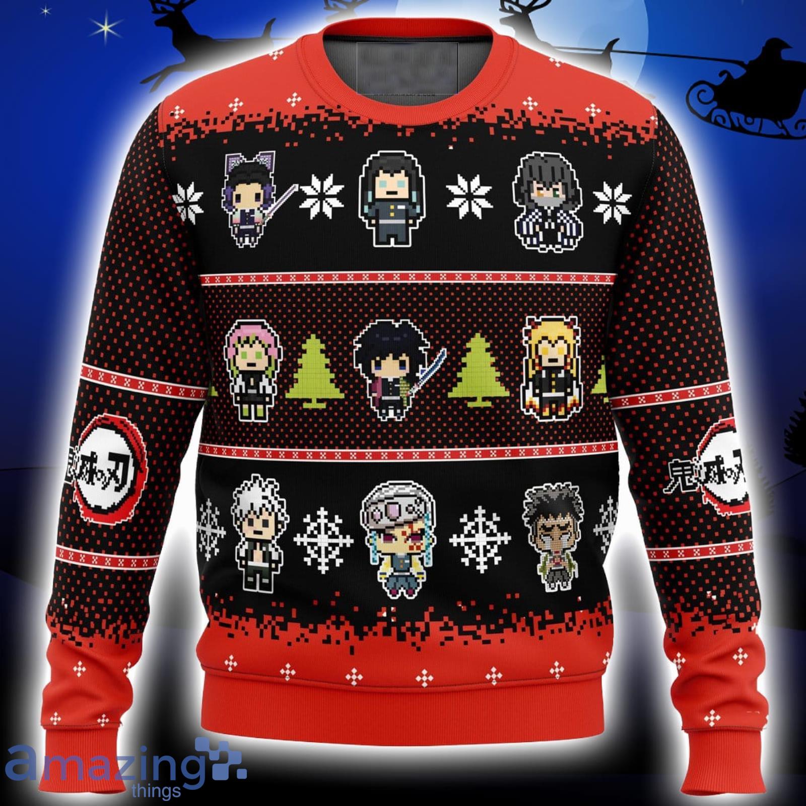 Hashira Demon Slayer Xmas Ugly Christmas Sweater Christmas Gift For Men And Women Product Photo 1