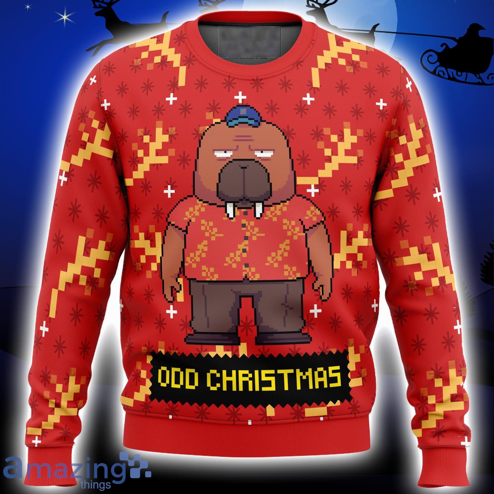 Hiroshi Odokawa Odd Taxi Xmas Ugly Christmas Sweater Christmas Gift For Men And Women Product Photo 1