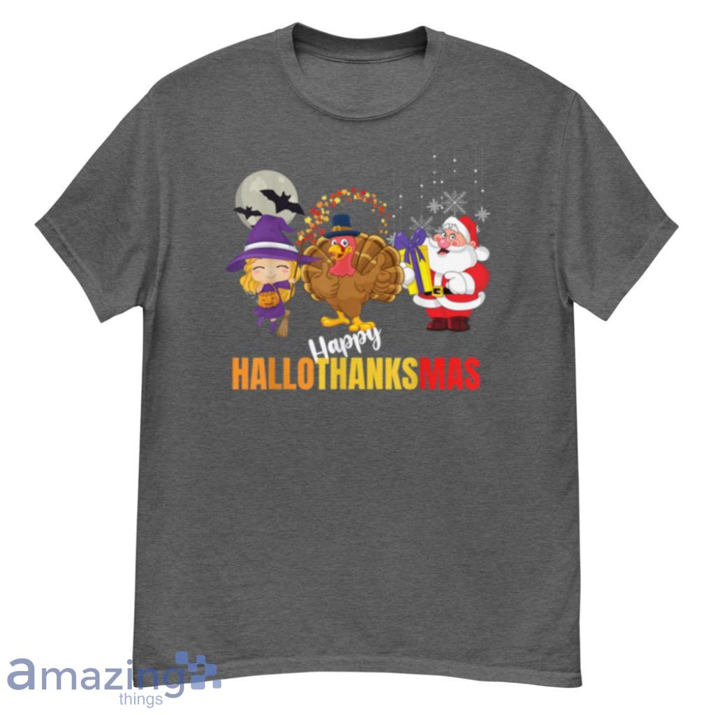 Holiday Lover Halloween Merry Christmas Happy Hallothanksmas T Shirt Product Photo 1