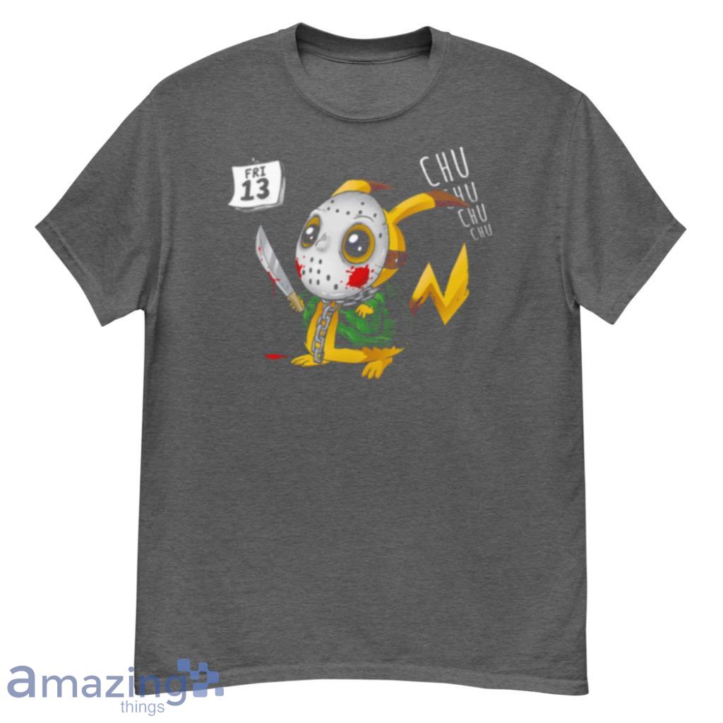 Horror Pikachu Pokemon Halloween Jason Voorhees Shirt Product Photo 1