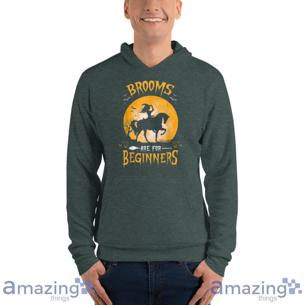 Horses Witch Funny Halloween Brooms Are For Beginners T Shirt image Horses Witch Funny Halloween Brooms Are For Beginners T Shirt Product Photo 7