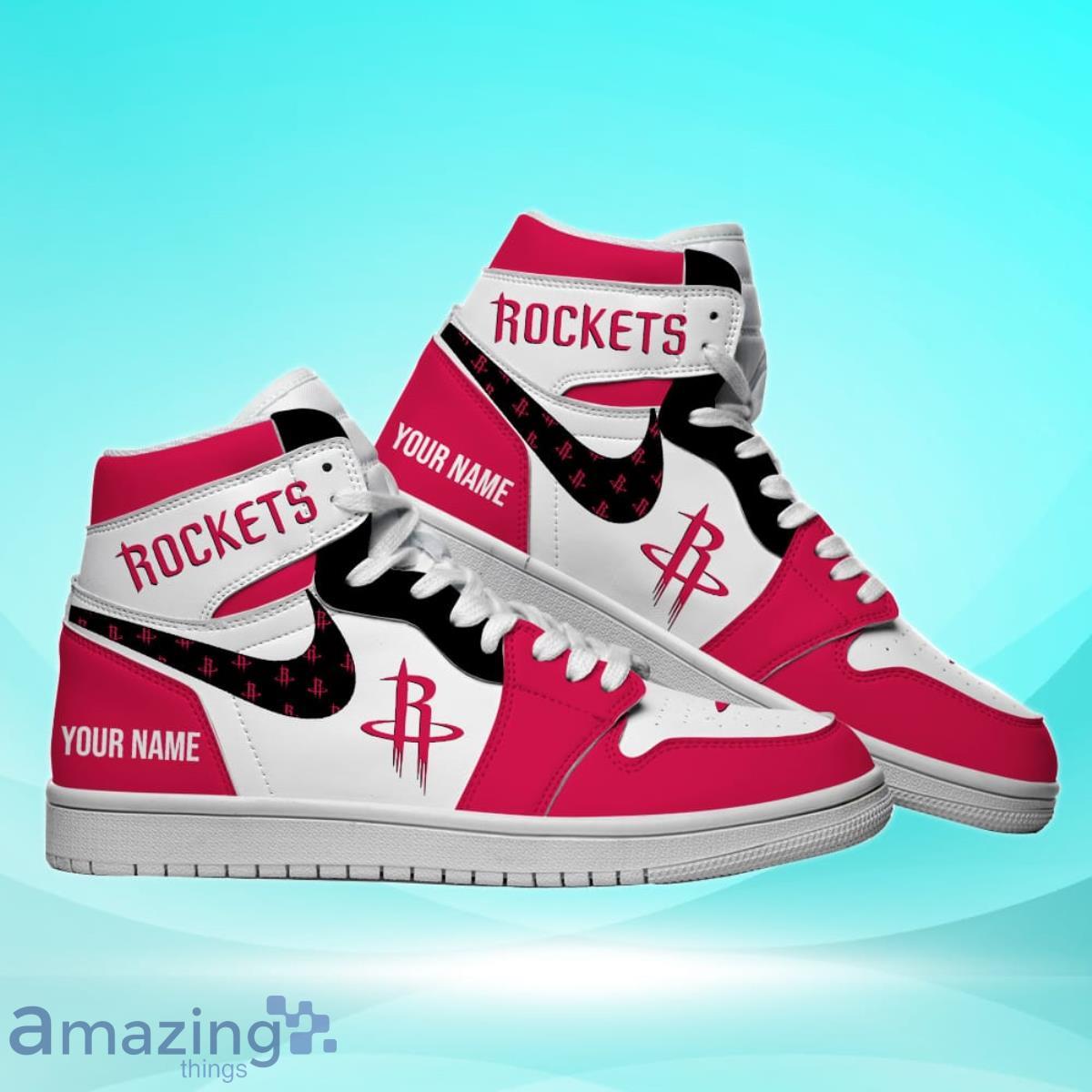 Houston Rockets Personalized Name NBA Air Jordan HighTop Best Gift For Fans image Houston Rockets Personalized Name NBA Air Jordan HighTop Best Gift For Fans Product Photo 2