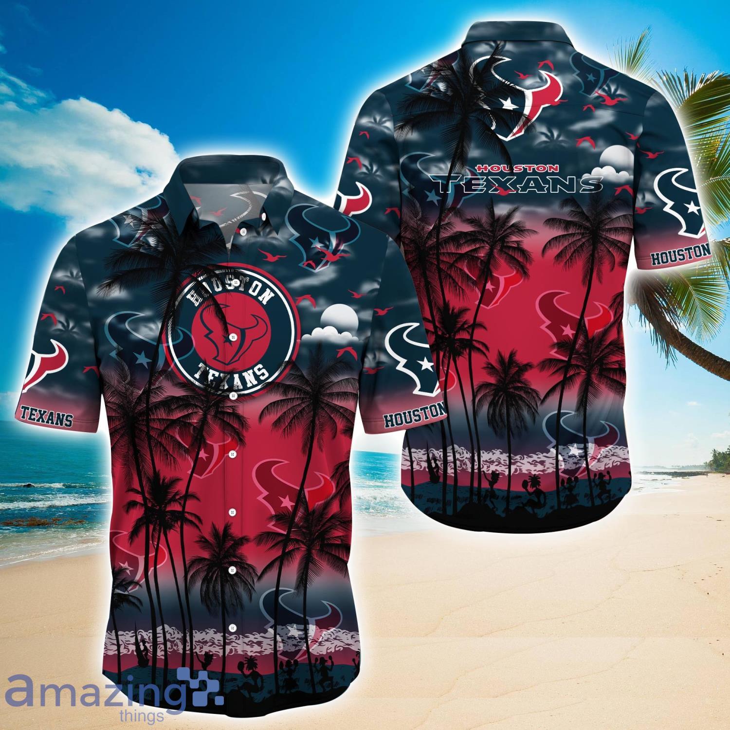 Houston Texans NFL Hawaiian Shirt 4th Of July Independence Day Special Gift  For Men And Women Fans