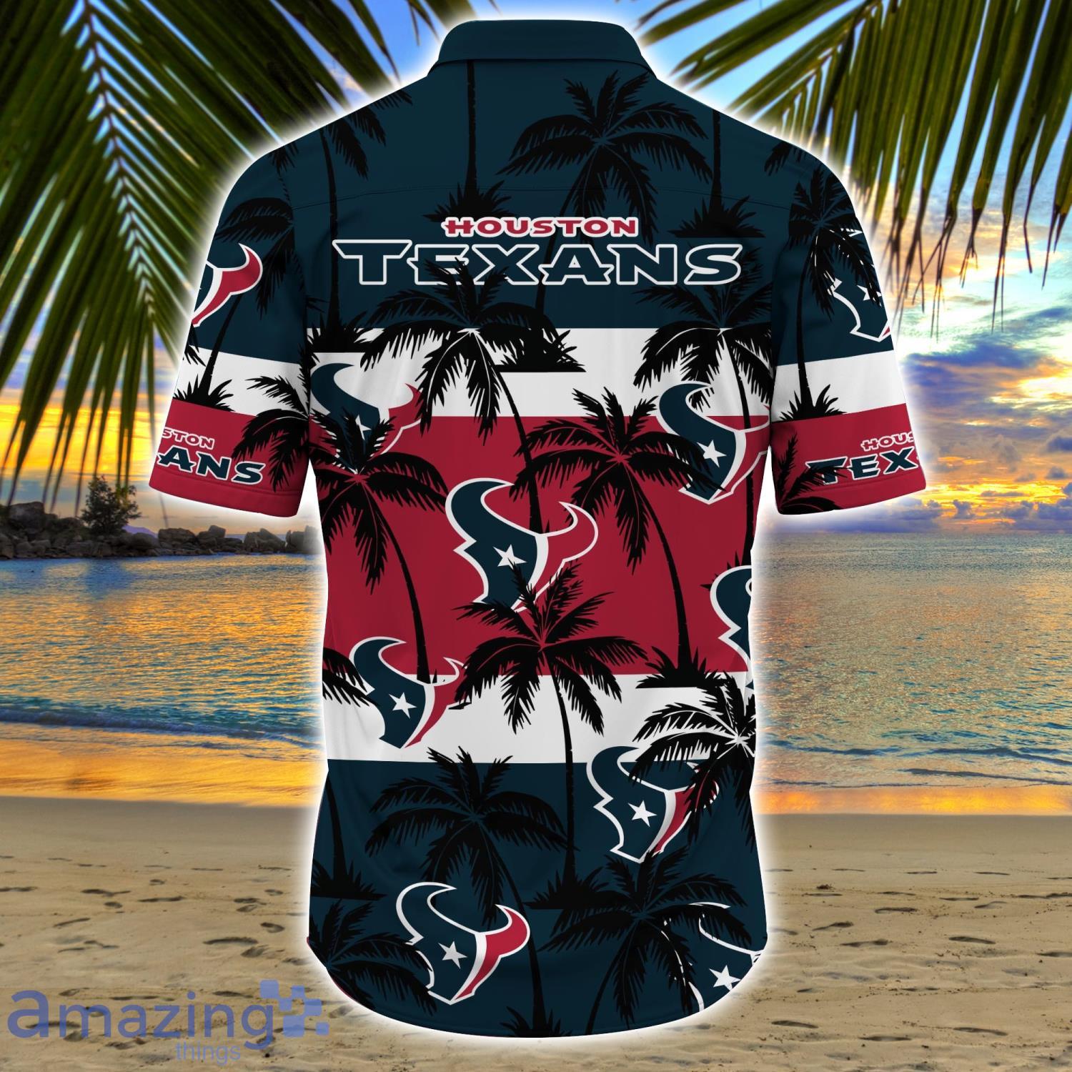 Houston Texans NFL Vintage Coconut Tropical Pattern Hawaiian Shirt