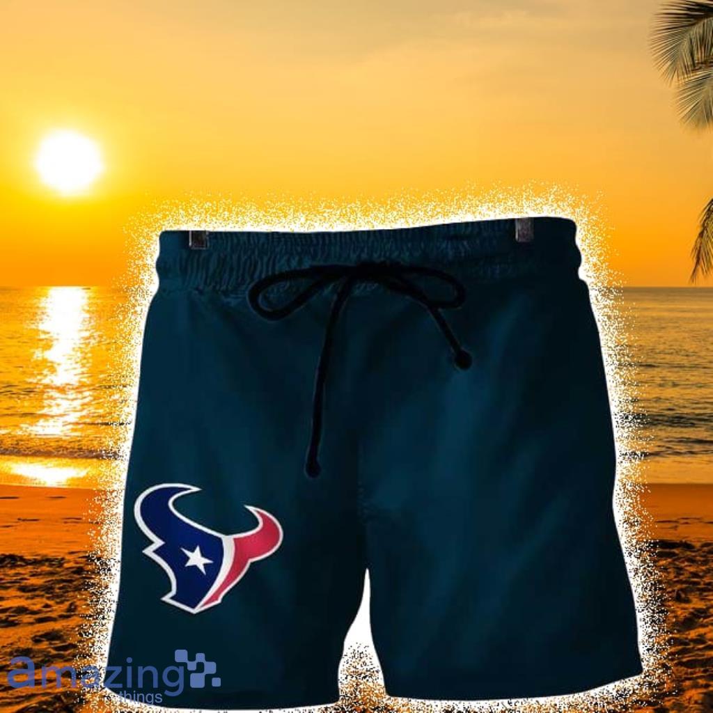 Houston Texans Casual Hawaiian Shorts Gift For Fans Product Photo 1 Houston Texans Casual Hawaiian Shorts Gift For Fans Product Photo 1