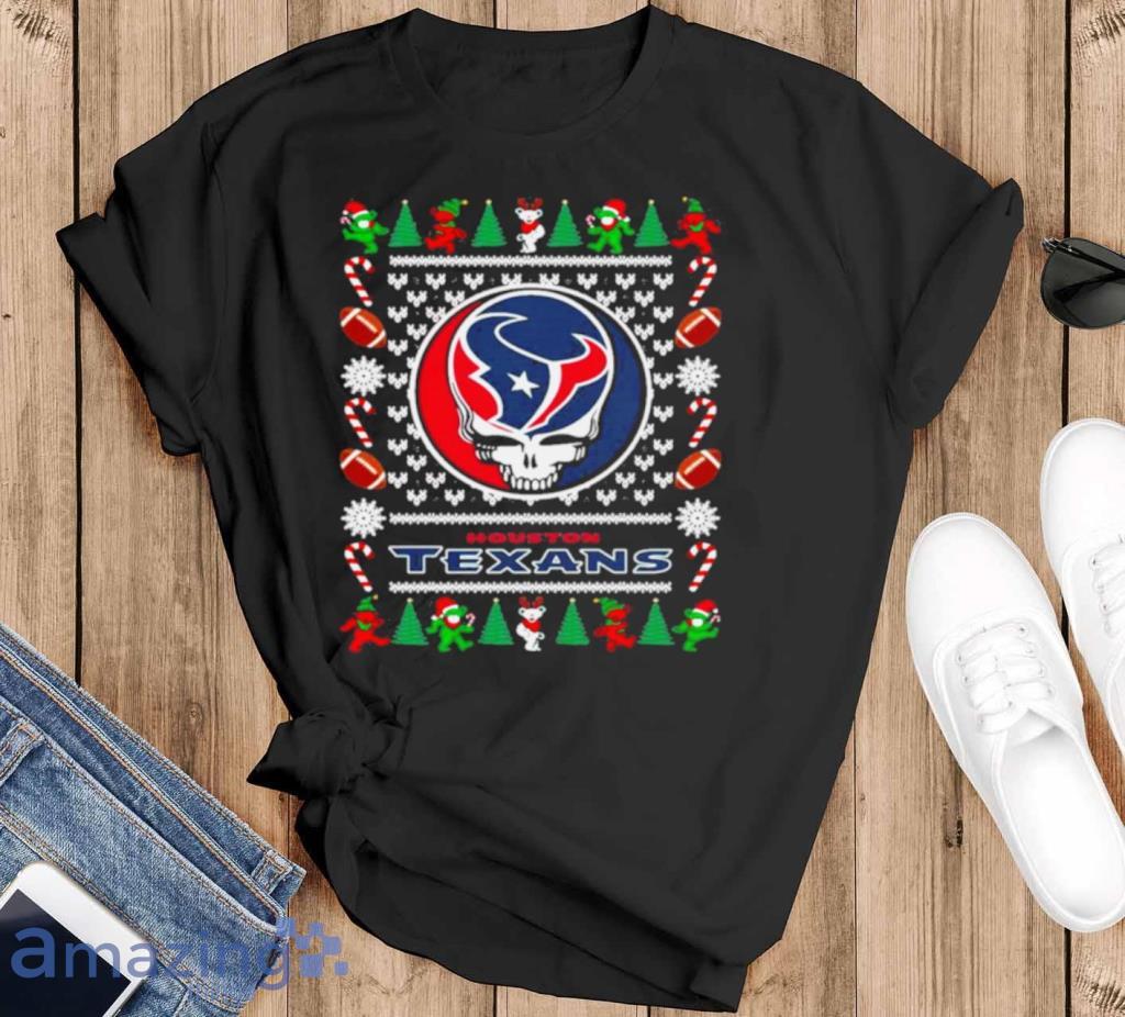 Houston Texans Grateful Dead Ugly Christmas Shirt