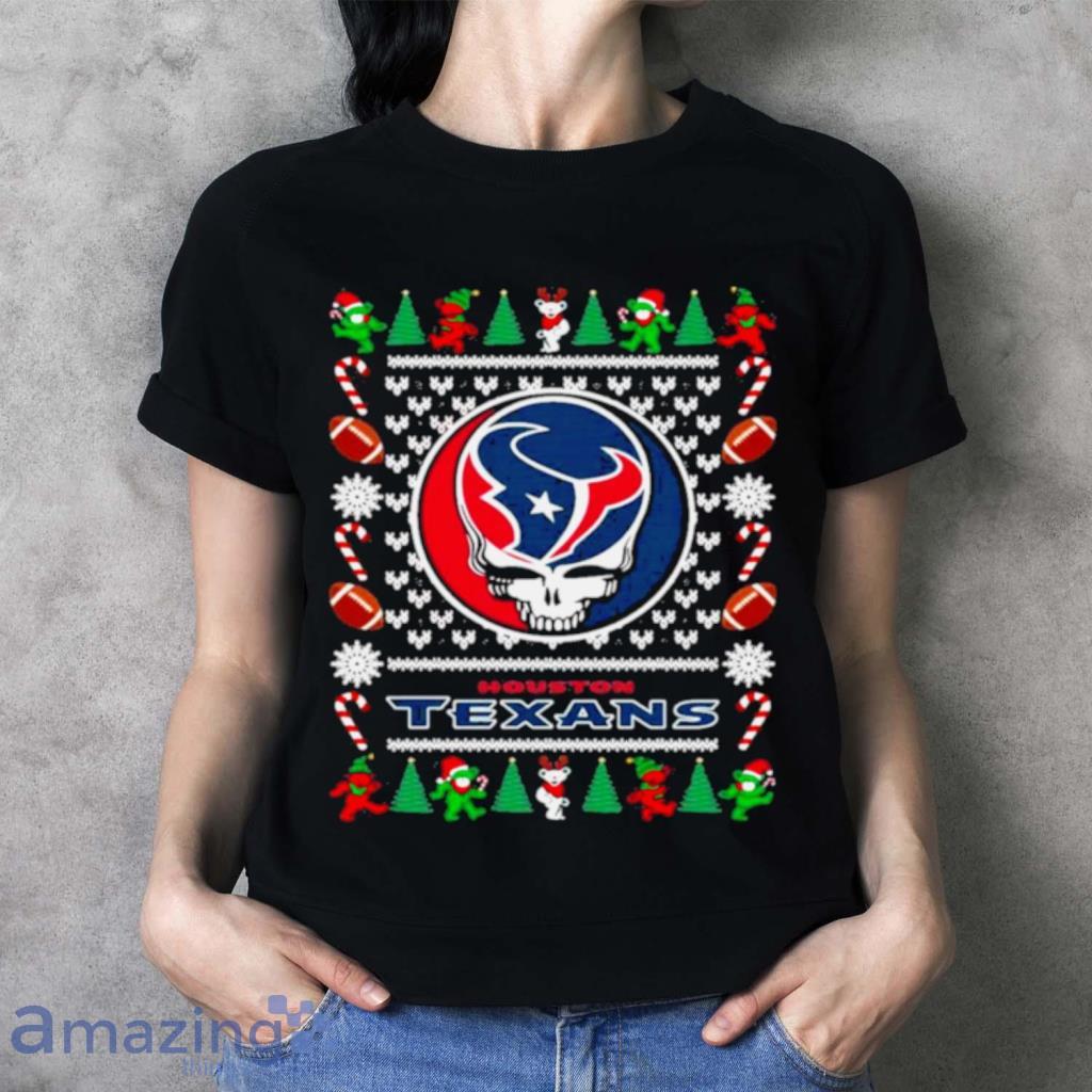 NFL Fans Houston Texans Grateful Dead Logo Ugly Christmas Sweater