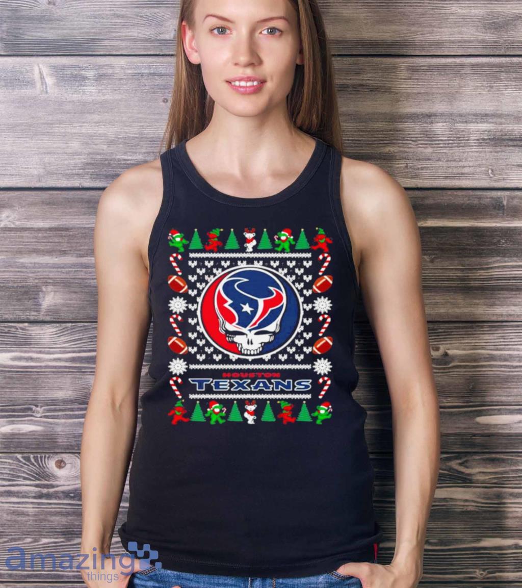 Houston Texans Grateful Dead Ugly Christmas Shirt