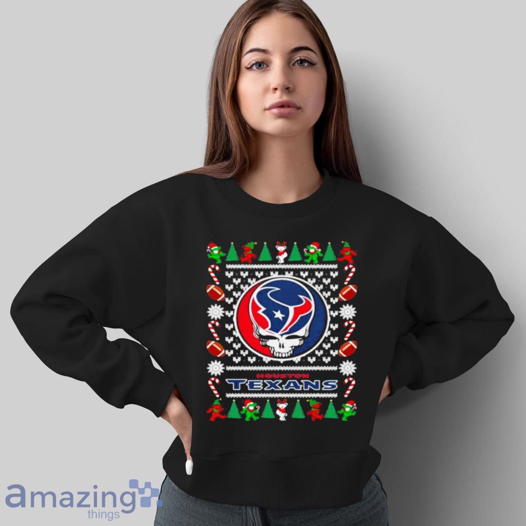 NFL Fans Houston Texans Grateful Dead Logo Ugly Christmas Sweater