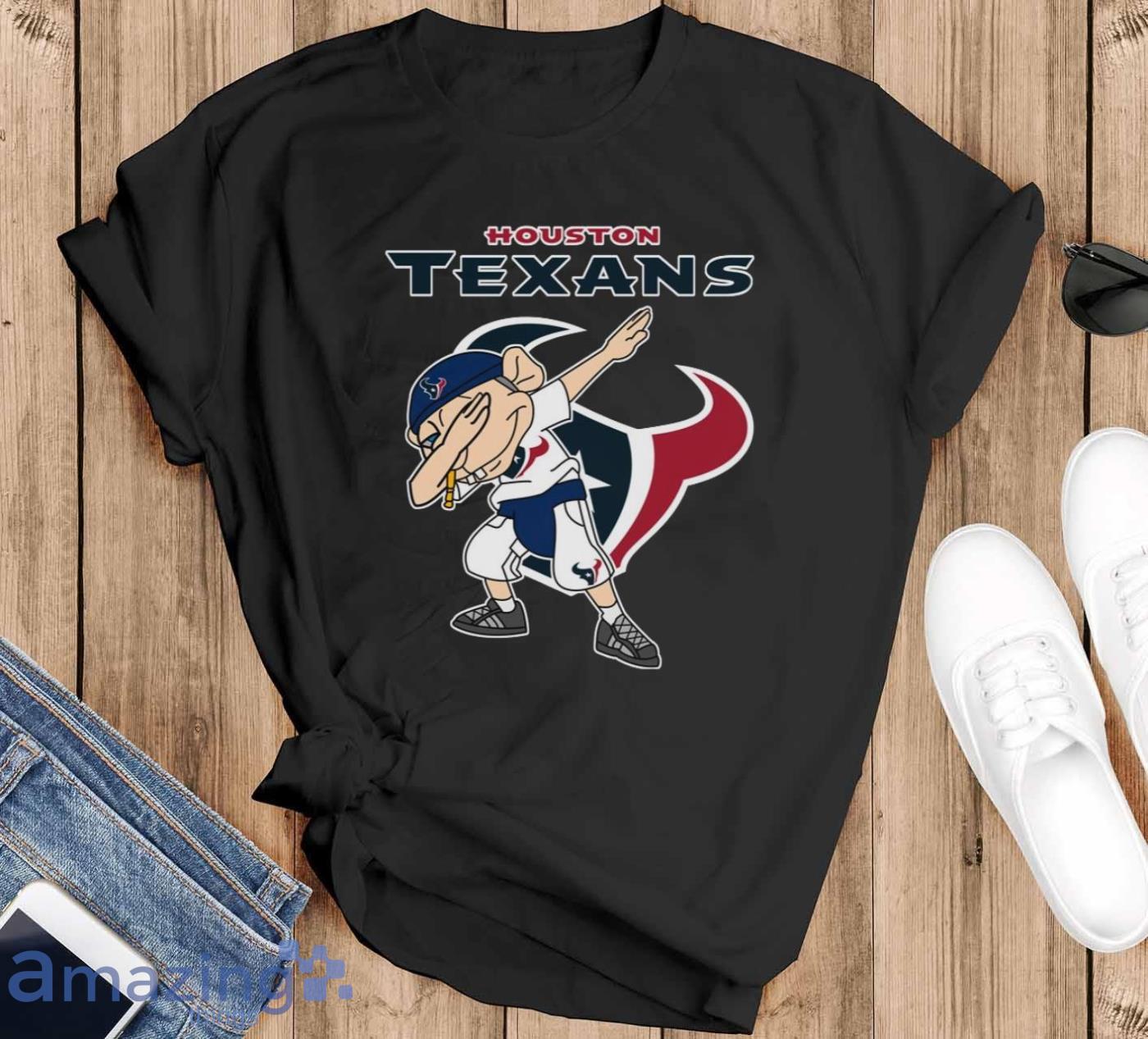Houston Texans NFL Football Jeffy Dabbing Sports T Shirt For Men And Women - Black T-Shirt