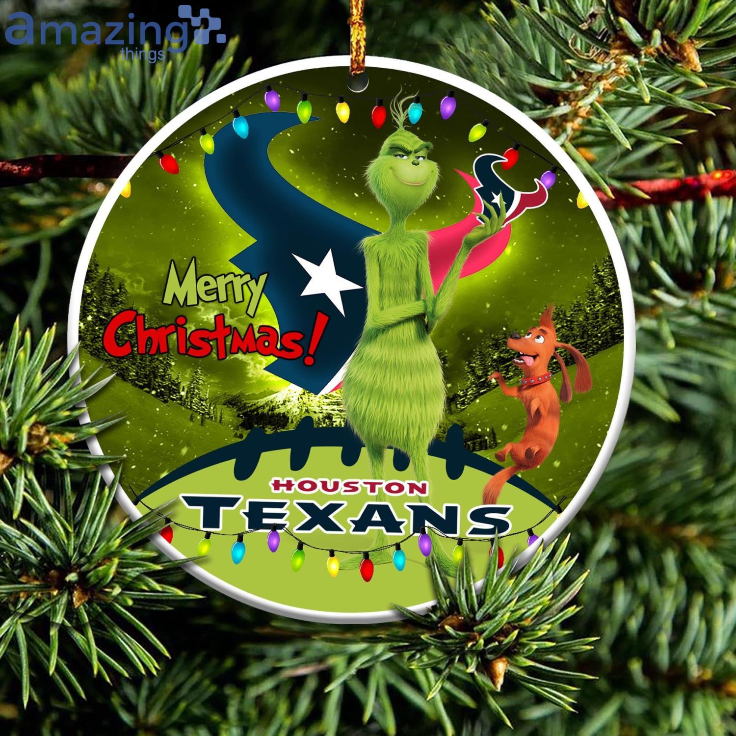 Houston Texans NFL Funny Grinch Christmas Ornaments Product Photo 1
