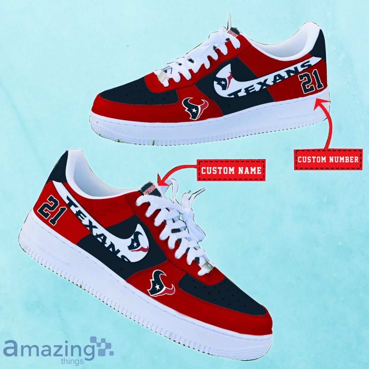 Houston Texans NFL Personalized Premium Air Force Shoes Special Gift For Fans Product Photo 2