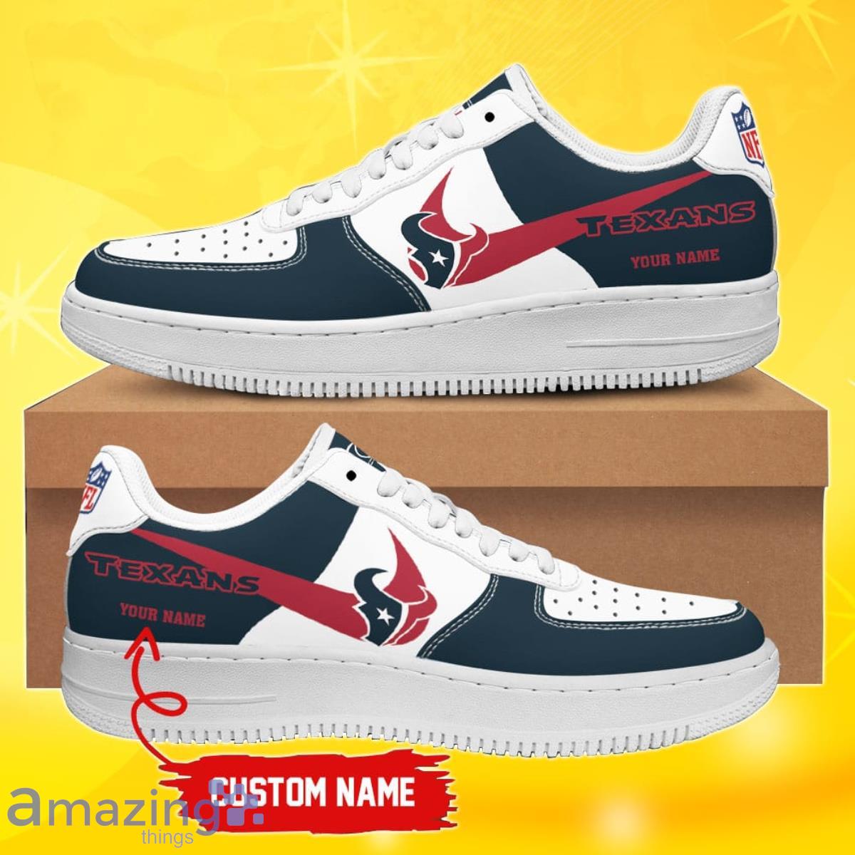 Houston Texans Personalized Air Force Shoes Best Gift Fans Product Photo 1 Houston Texans Personalized Air Force Shoes Best Gift Fans Product Photo 1