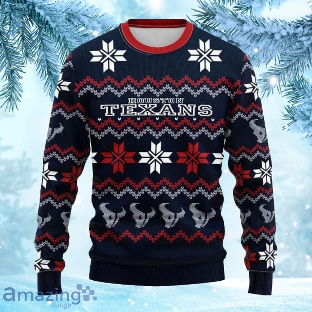 Houston Texans Ugly Christmas Sweater 3D