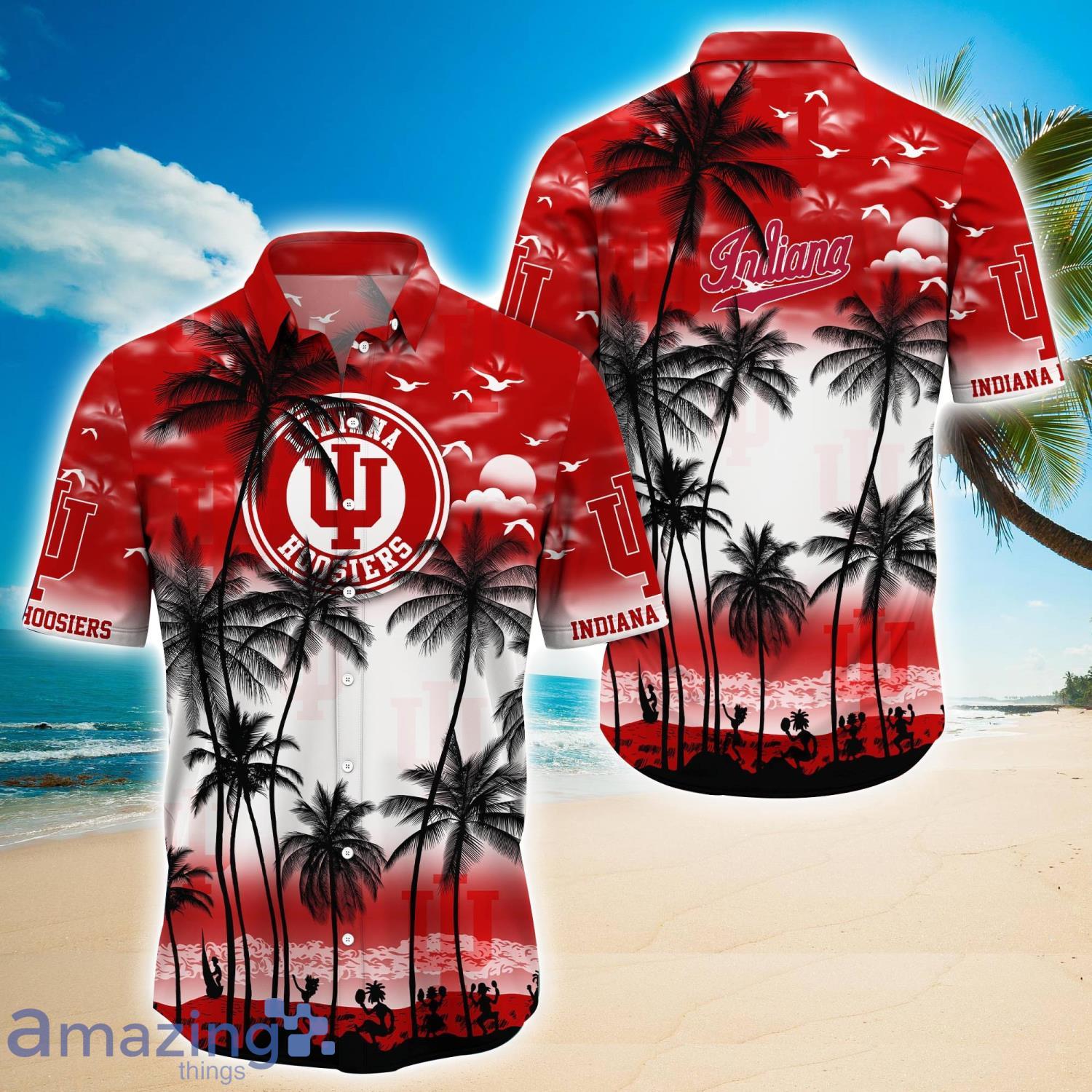 Indiana Hoosiers 2023 Trending Aloha Hawaiian Shirt Summer Gift For Beach Lover Product Photo 1