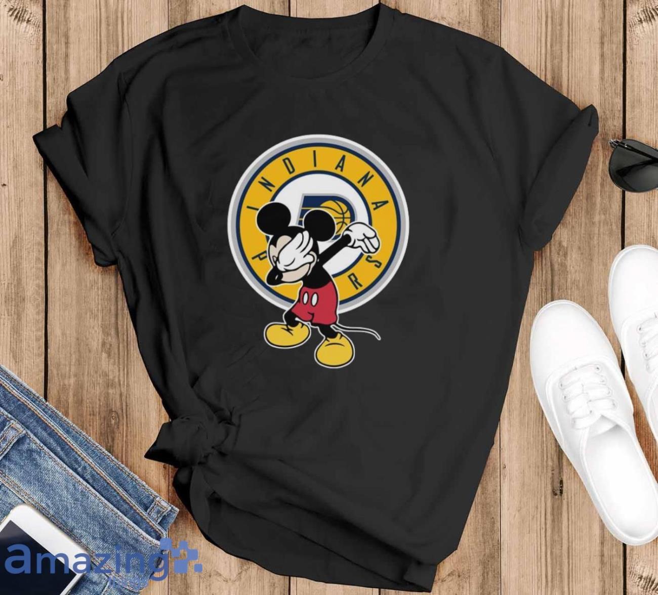 Indiana Pacers NBA Basketball Dabbing Mickey Disney Sports T Shirt For Men  And Women