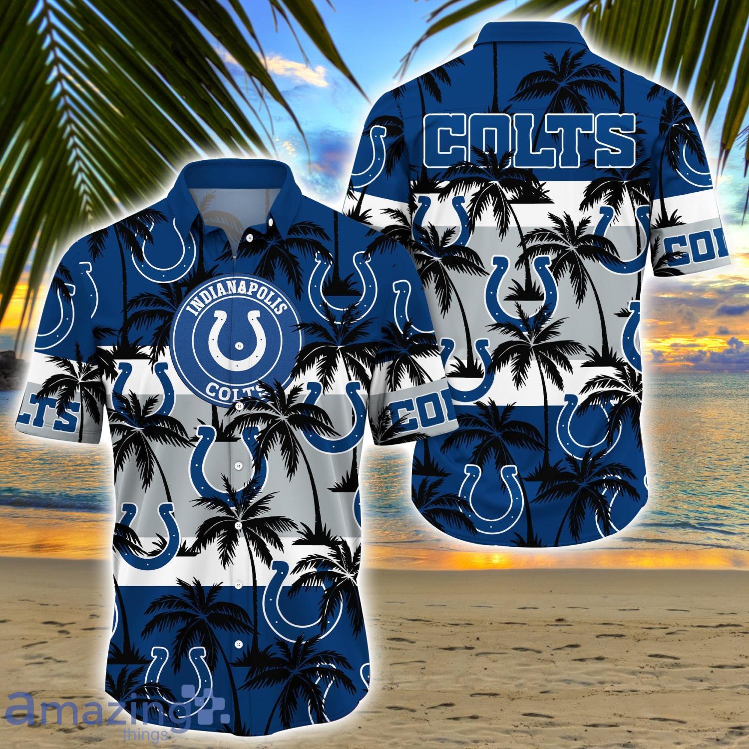 Indianapolis Colts NFL Vintage Coconut Tropical Hawaiian Shirt For