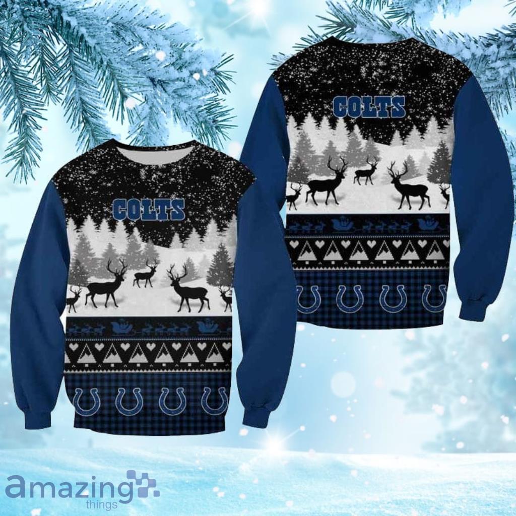 Indianapolis Colts Cool Christmas Sweatshirt Sweater 3D Gift For Fans