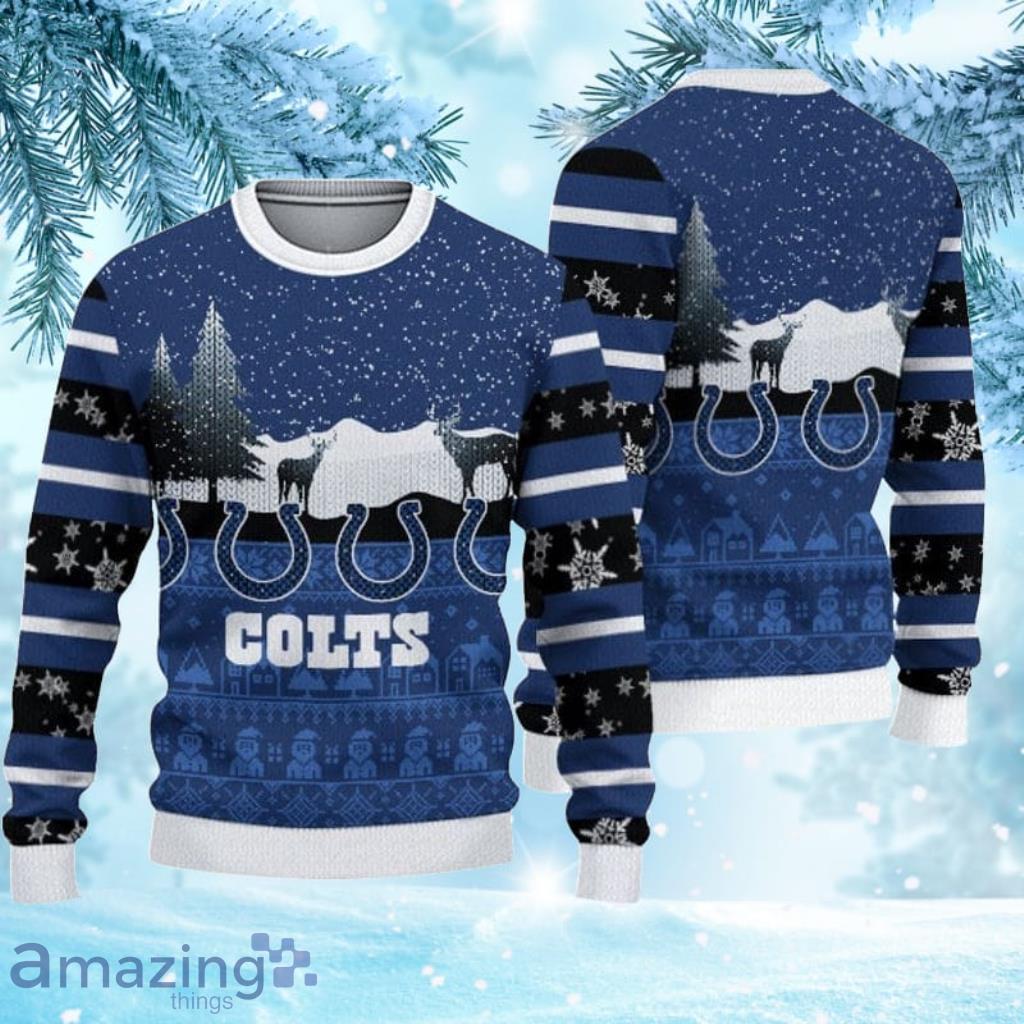 Indianapolis Colts Cool Christmas Sweatshirt Sweater 3D Gift For Fans