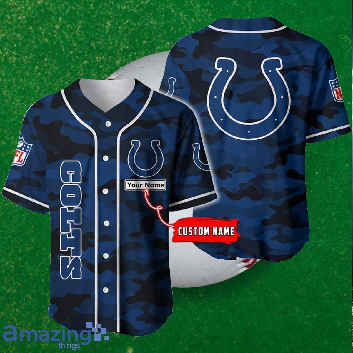 Indianapolis Colts Custom Name Baseball Jersey NFL Shirt Best Gift