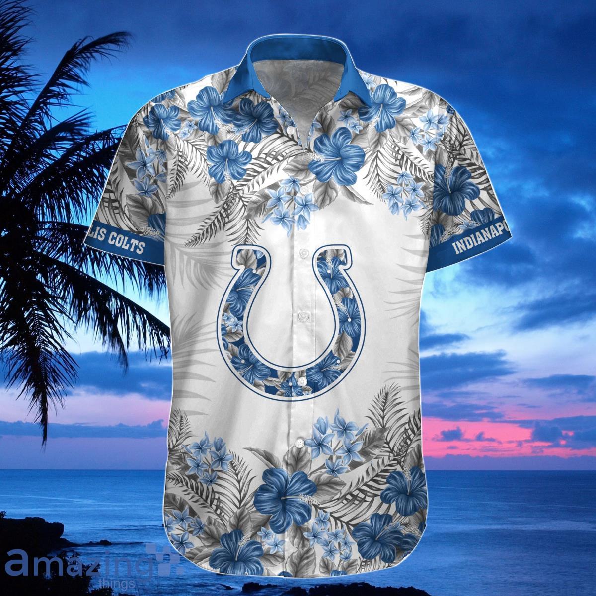 Indianapolis Colts Hawaiian Shirt, Shorts, Combo Hawaiian Shirt