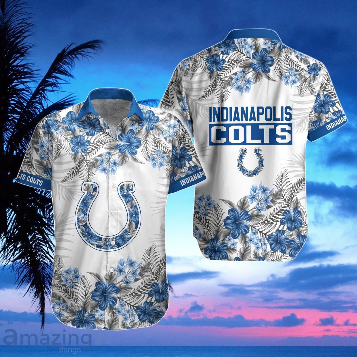 Indianapolis Colts Hawaiian Shirt, Shorts, Combo Hawaiian Shirt