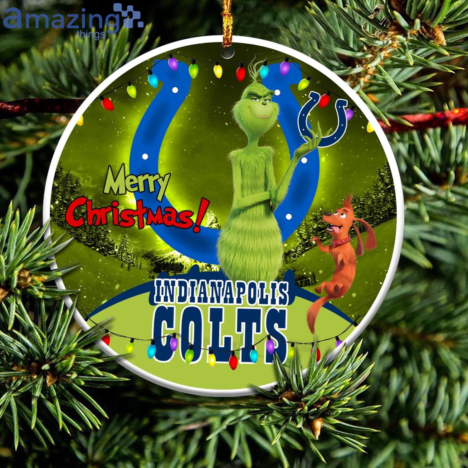 Indianapolis Colts NFL Funny Grinch Christmas Ornaments Product Photo 1