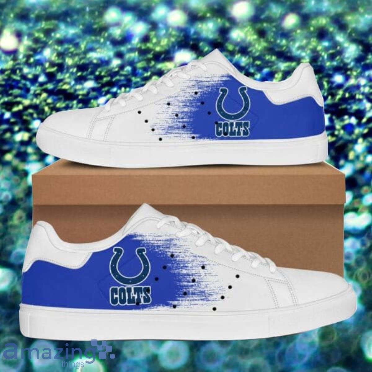 Indianapolis Colts NFL Low Top Skate Shoes Best Gift Product Photo 1 Indianapolis Colts NFL Low Top Skate Shoes Best Gift Product Photo 1