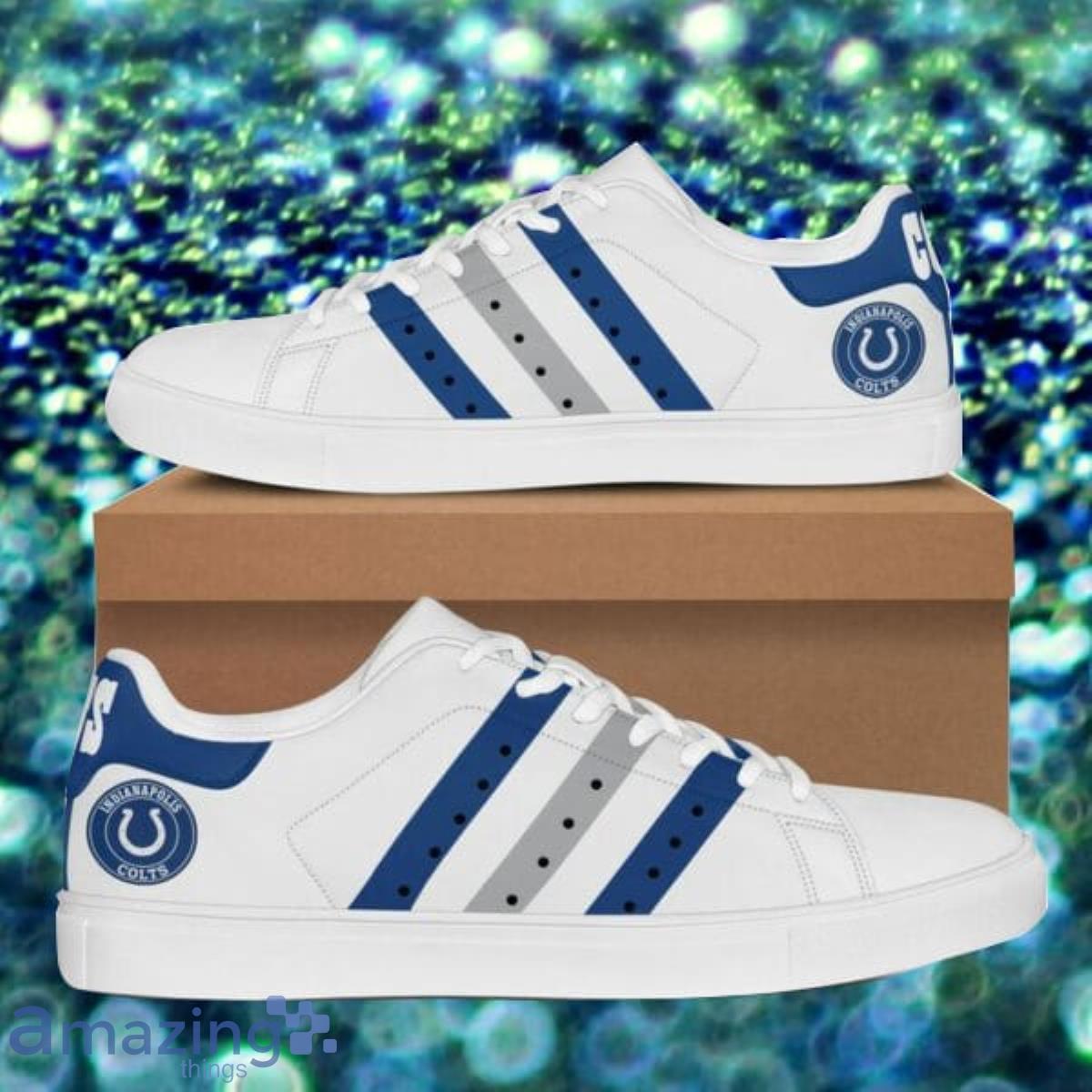 Indianapolis Colts NFL Low Top Skate Shoes Special Gift Product Photo 1 Indianapolis Colts NFL Low Top Skate Shoes Special Gift Product Photo 1