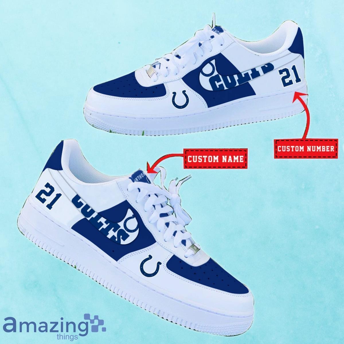 HOT Indianapolis Colts shoes Custom Air Force Sneakers for fans