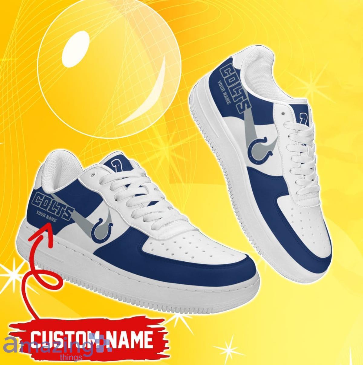 Personalized NFL Indianapolis Colts Custom Name Air Force Shoes - Tagotee