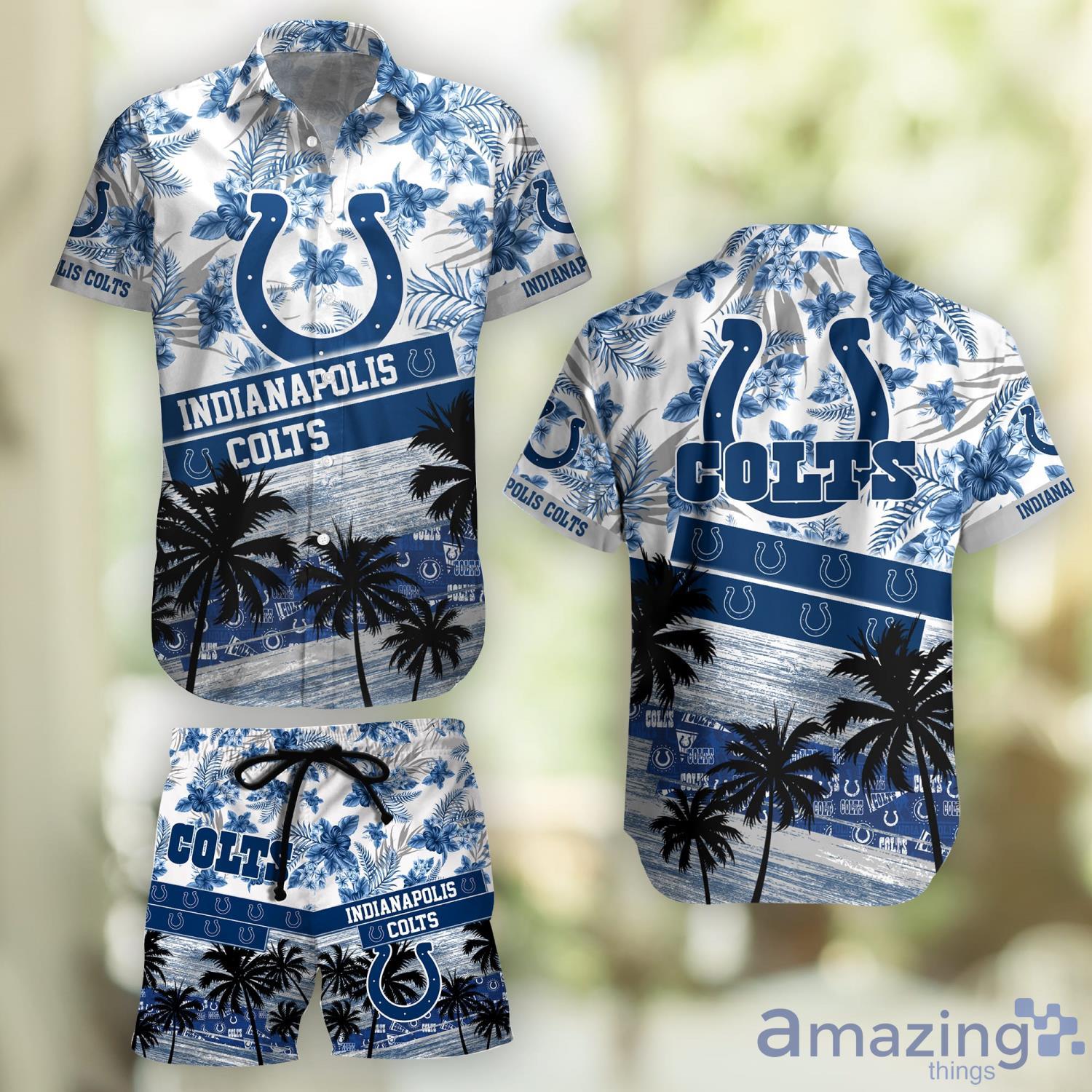 Indianapolis Colts NFL Custom Name Hawaiian Shirt For Beach Lover