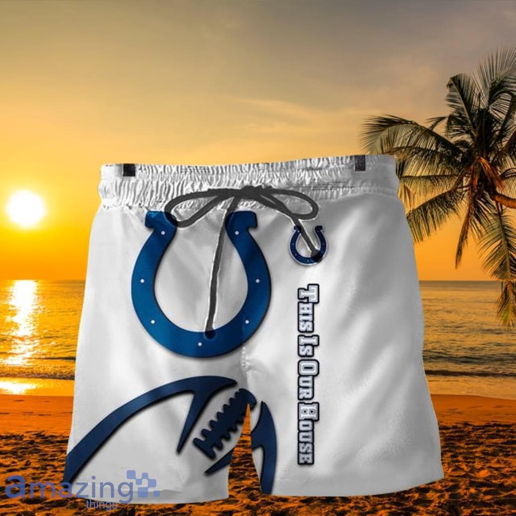Indianapolis Colts Zigzag Hawaiian Shorts Gift For Fans Product Photo 1