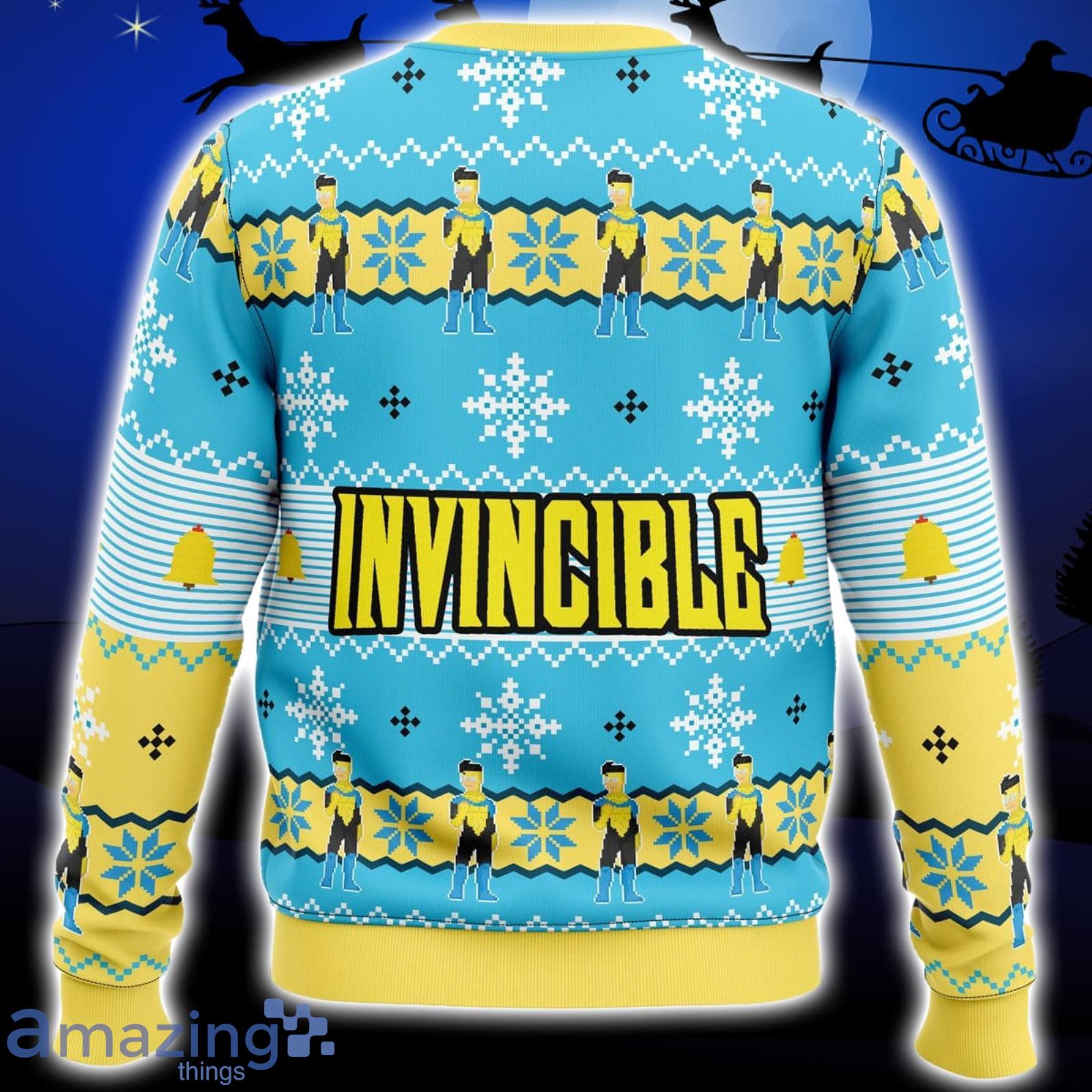 Invincible Xmas Ugly Christmas Sweater Christmas Gift For Men And Women image Invincible Xmas Ugly Christmas Sweater Christmas Gift For Men And Women Product Photo 2