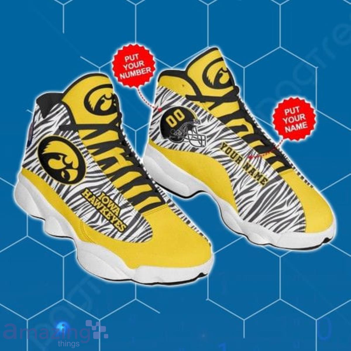 Iowa Hawkeyes Football Customized Shoes Air Jordan 13 Sneaker For Fan Product Photo 1