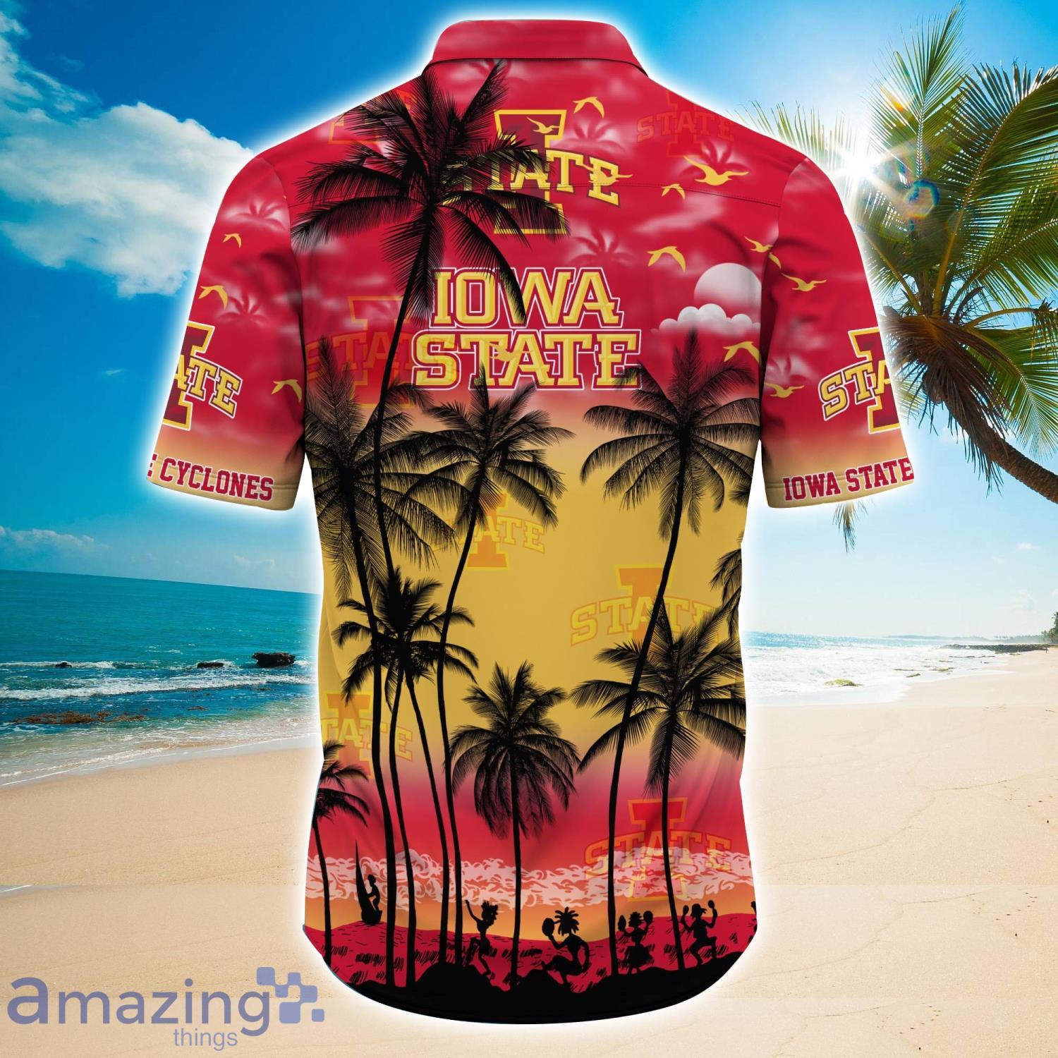 LIMITED] Iowa State Cyclones Summer Hawaiian Shirt And Shorts