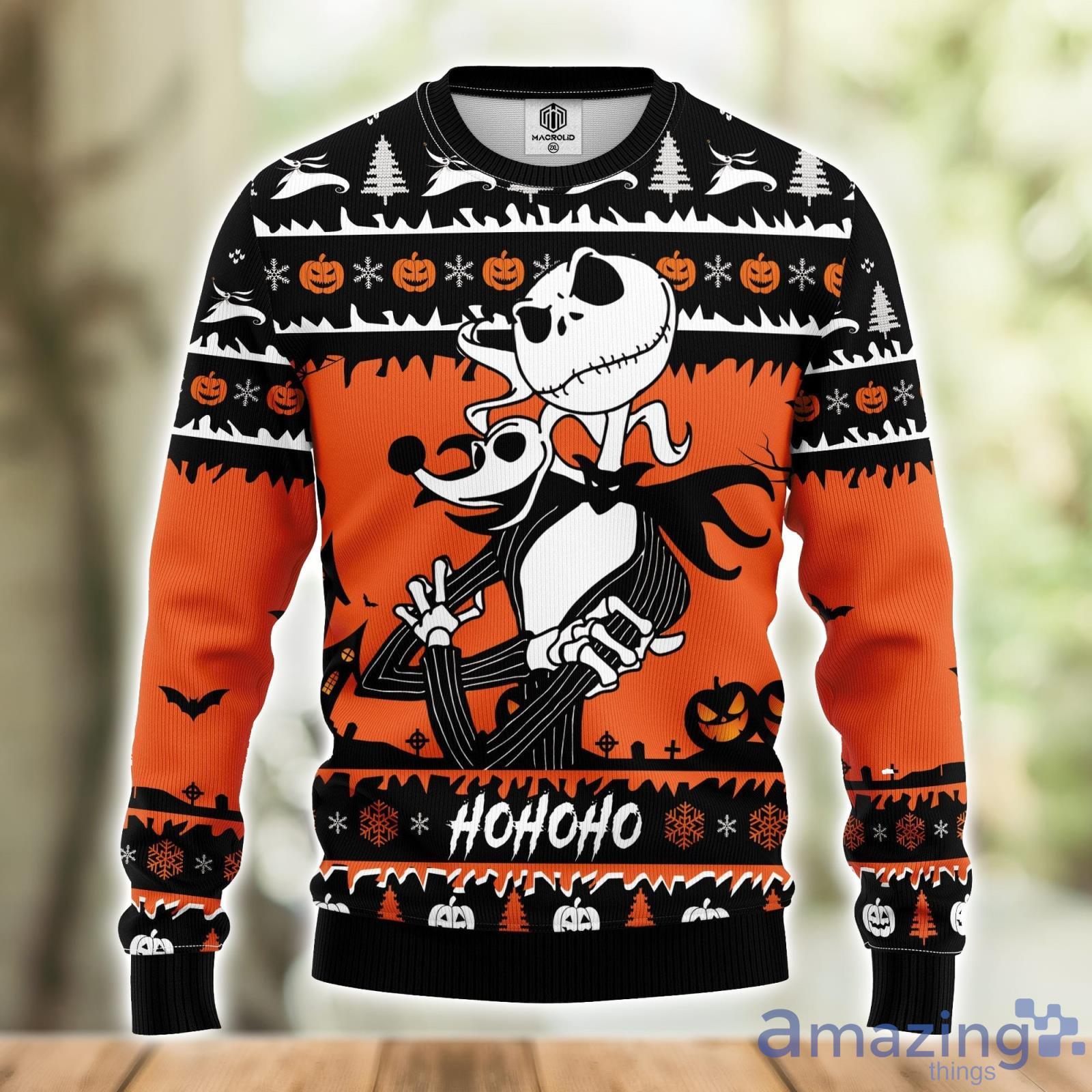 Jack And Zero Nightmare Ugly Christmas Sweater Amazing Gift Men And Women Christmas Gift Product Photo 1