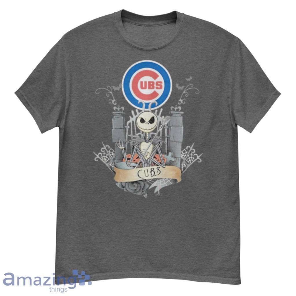 Vintage Cubs Shirt 3D Jack Skellington Chicago Cubs Gift Ideas