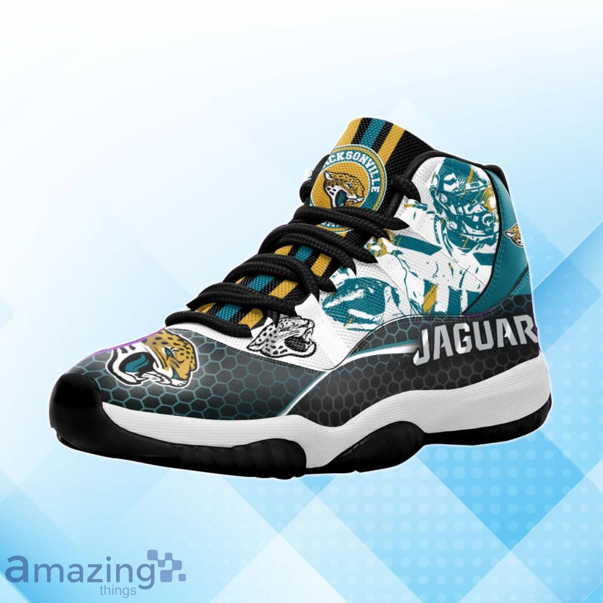Jacksonville Jaguars Air Jordan 11 Sneakers Style Gift For Men And Women Fans image Jacksonville Jaguars Air Jordan 11 Sneakers Style Gift For Men And Women Fans Product Photo 2