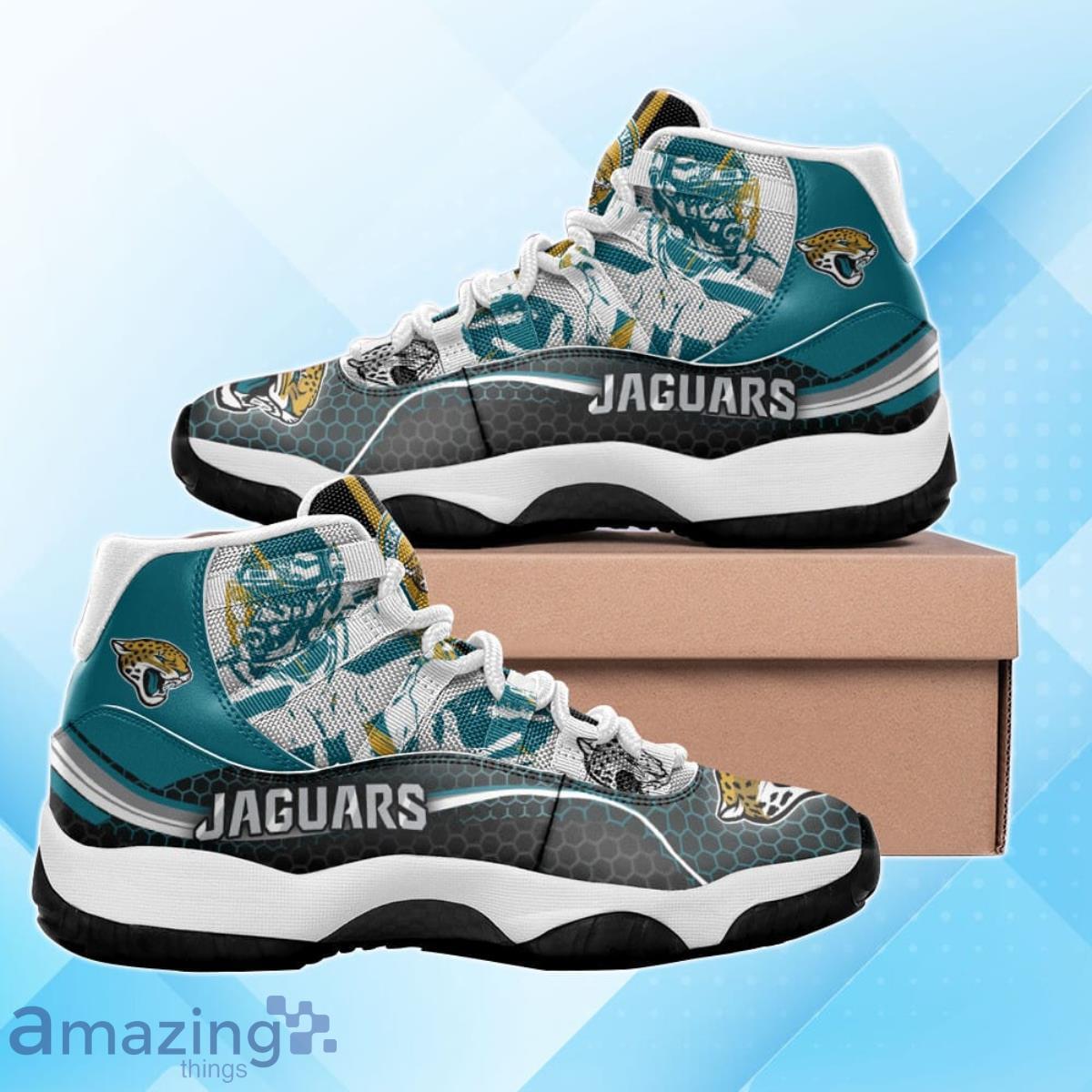 Jacksonville Jaguars Air Jordan 11 Sneakers Style Gift For Men And Women Fans image Jacksonville Jaguars Air Jordan 11 Sneakers Style Gift For Men And Women Fans Product Photo 3