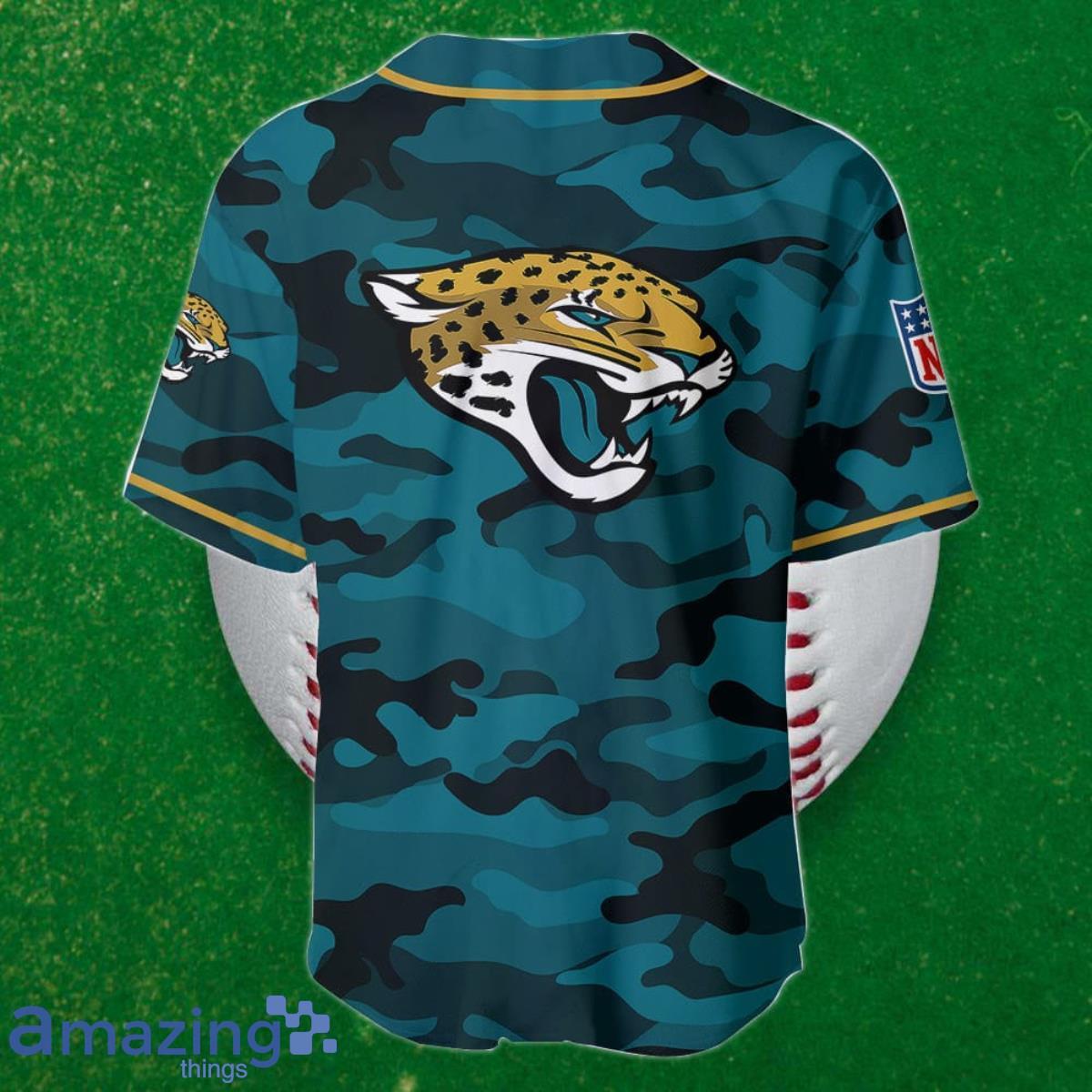 Jacksonville Jaguars Custom Name Baseball Jersey NFL Shirt Best Gift For  Fans