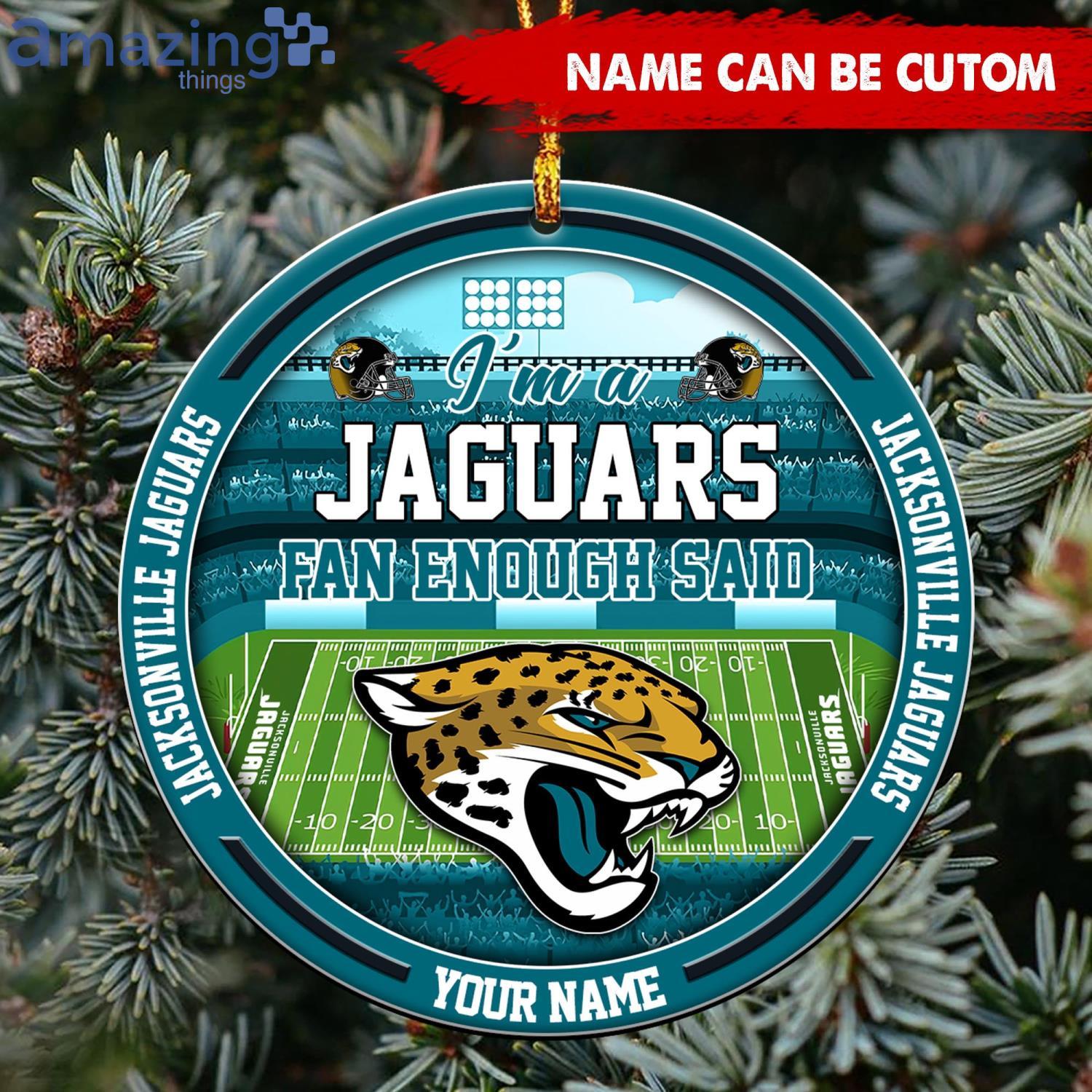 Jacksonville Jaguars NFL Christmas Ornament Custom Name For Fans