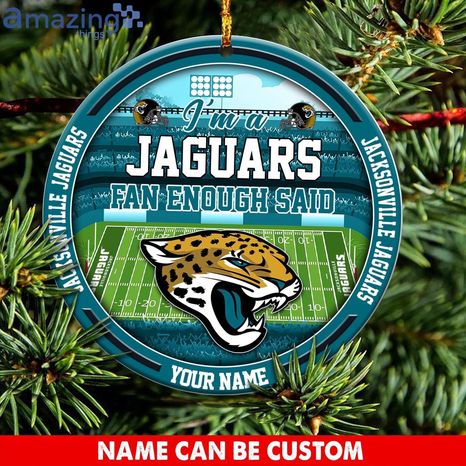 NFL Jacksonville Jaguars Christmas Ceramic Christmas Ornaments - T