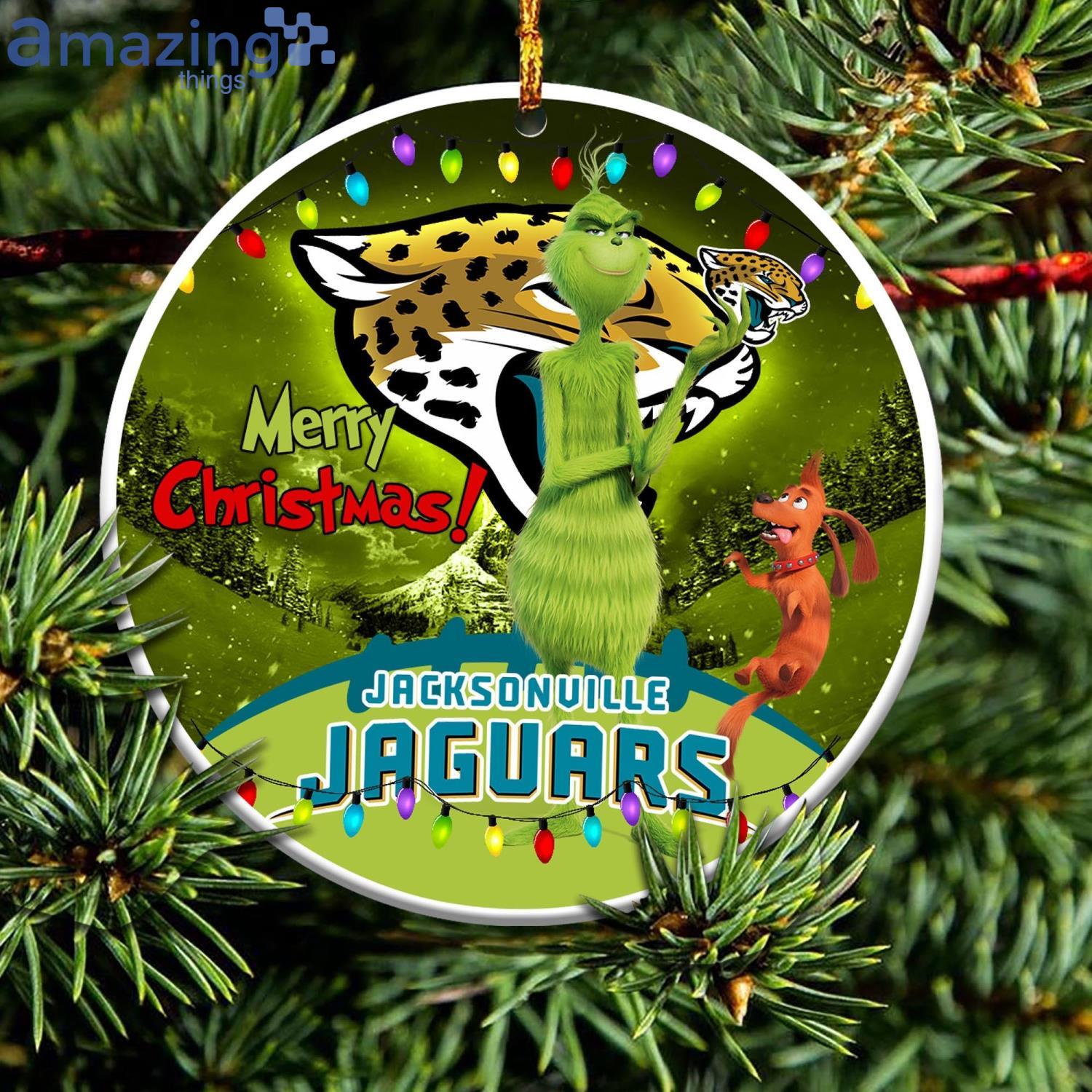 Jacksonville Jaguars NFL Funny Grinch Christmas Ornaments Product Photo 1