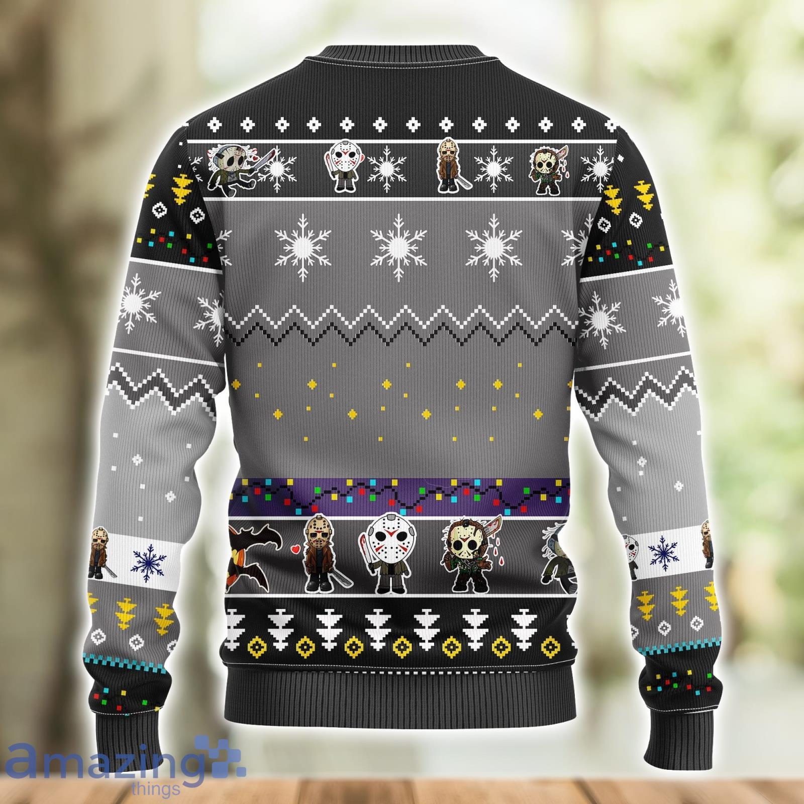 Jason Voorhees Chibi Amazing Gift Ugly Christmas 3D Sweater Christmas Gift For Men And Women image Jason Voorhees Chibi Amazing Gift Ugly Christmas 3D Sweater Christmas Gift For Men And Women Product Photo 2