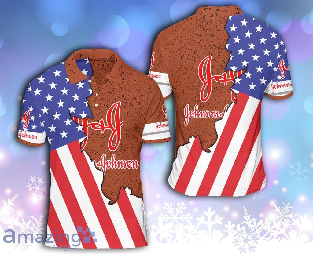 Johnson & Johnson Flag Logo Polo Shirt Gift For Men And Women Product Photo 1 Johnson & Johnson Flag Logo Polo Shirt Gift For Men And Women Product Photo 1