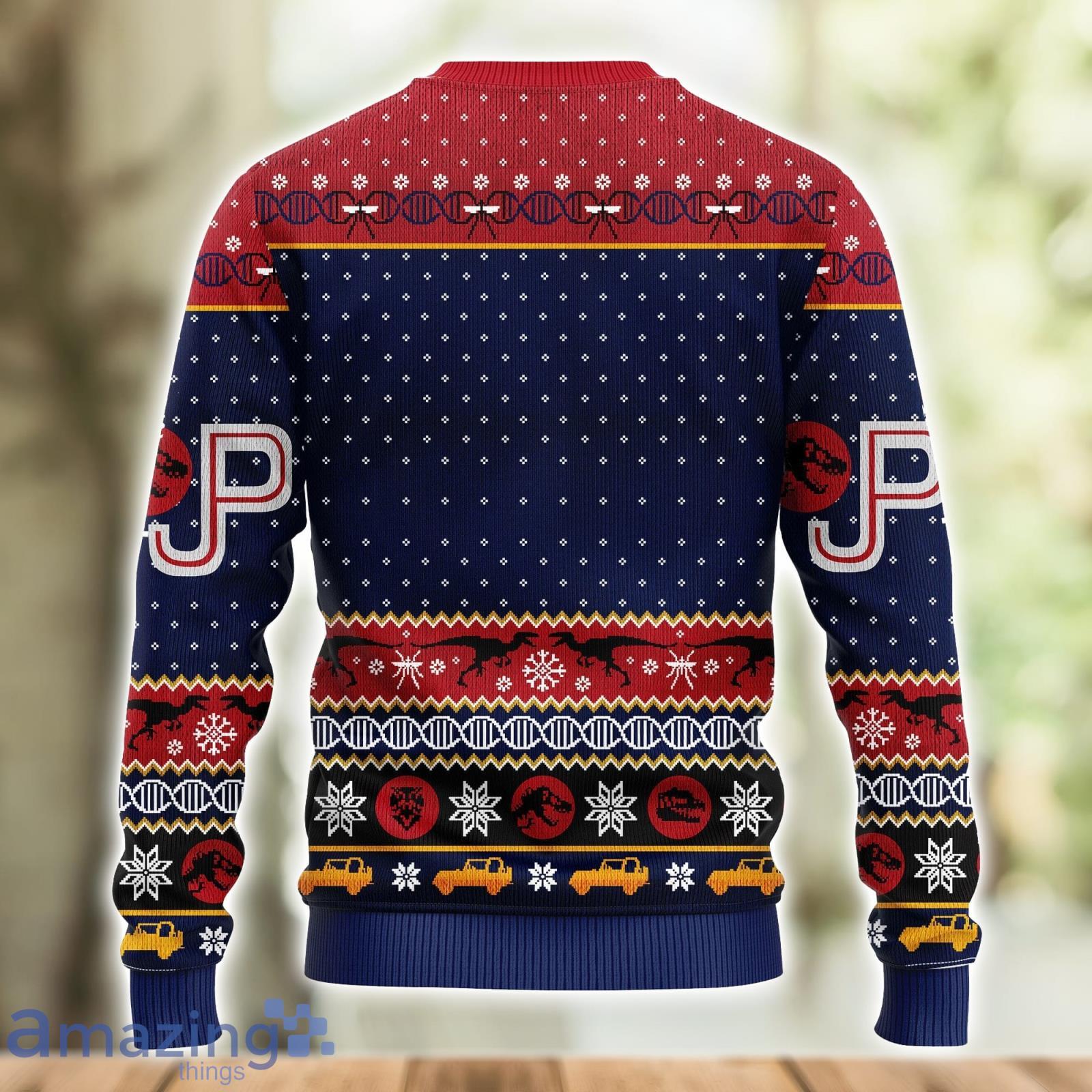 Jurrasic Park Ugly Christmas Sweater Amazing Gift Men And Women Christmas Gift image Jurrasic Park Ugly Christmas Sweater Amazing Gift Men And Women Christmas Gift Product Photo 2